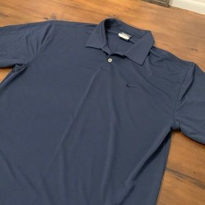 Nike Golf Dri Fit Polo - Size Large - Navy